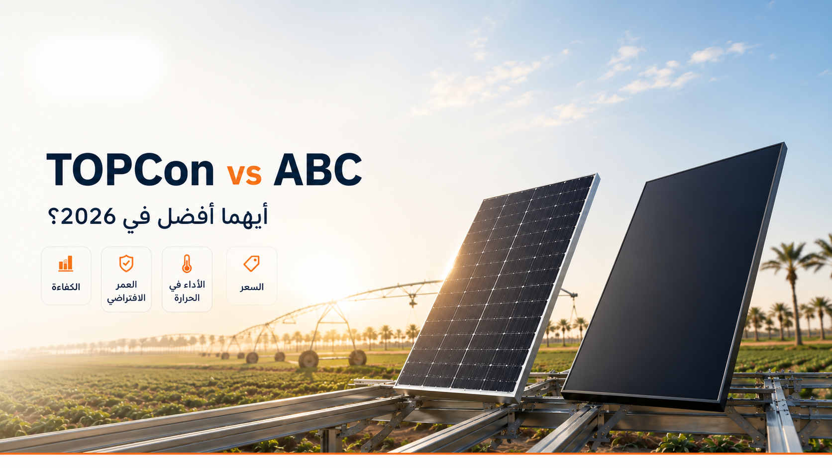 الفرق بين ألواح الطاقة الشمسية TOPCon و ABC: أيهما أفضل لبيتك أو مصنعك؟
